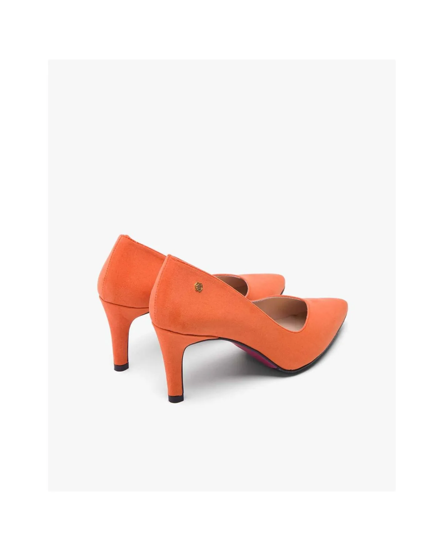 Cuplé Salon Pico Ultrasuede Naranja^Mujer Salones & Stilletos