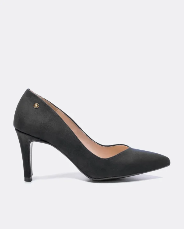 Cuplé Salon Pico Ultrasuede Negro^Mujer Salones & Stilletos
