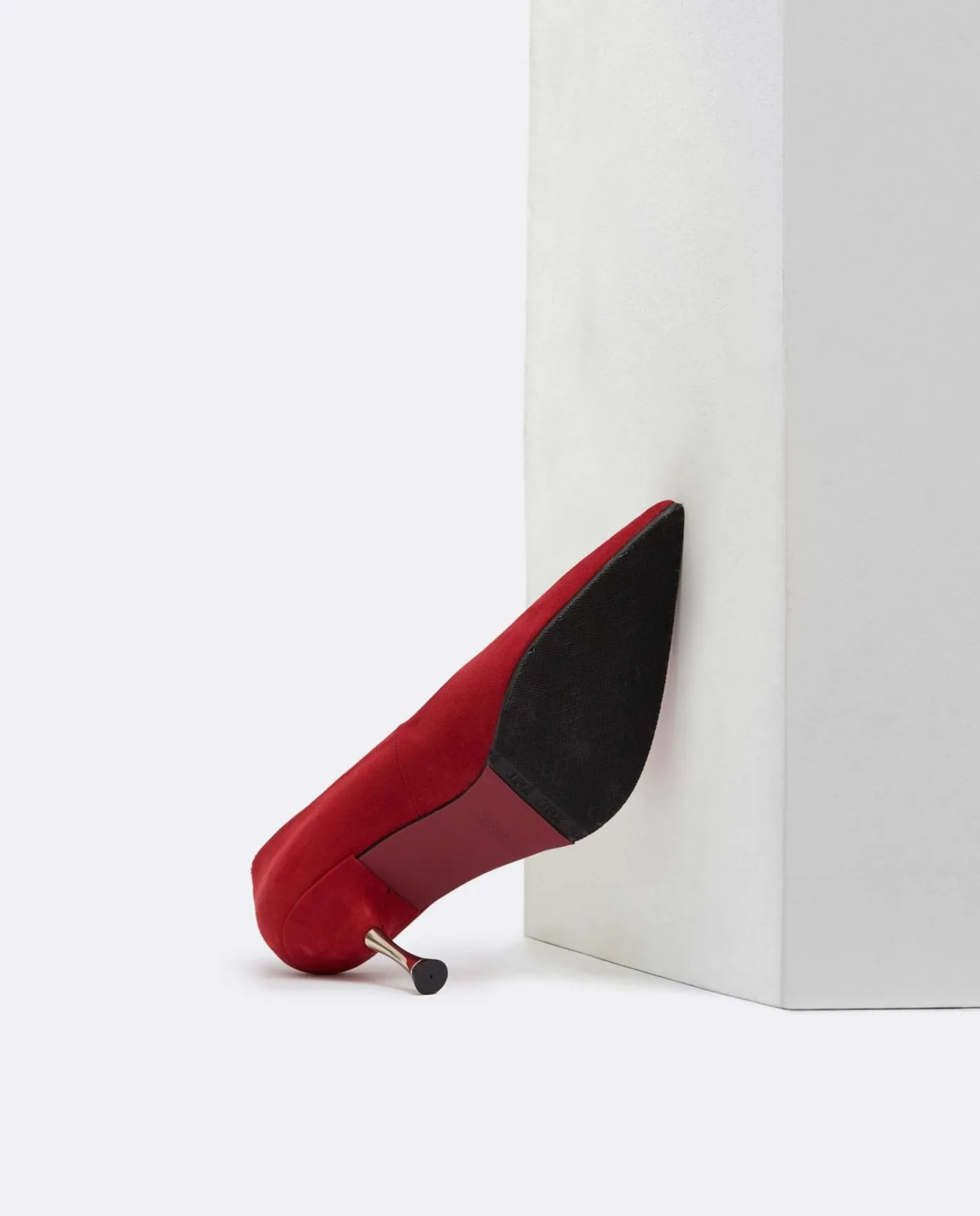 Cuplé Salon Pico Ultrasuede Rojo^Mujer Salones & Stilletos
