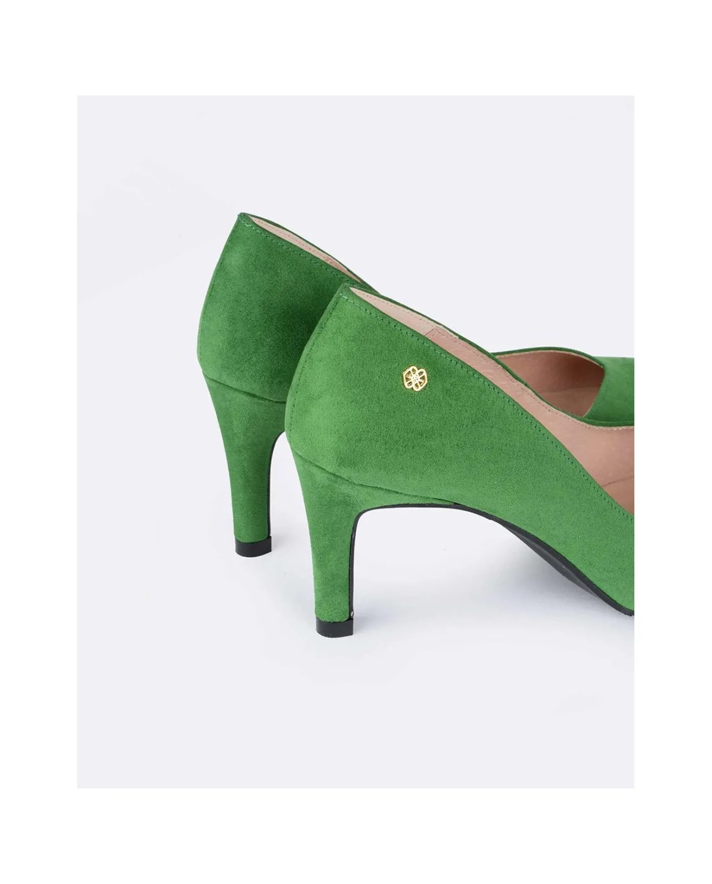 Cuplé Salon Pico Ultrasuede Verde^Mujer Salones & Stilletos