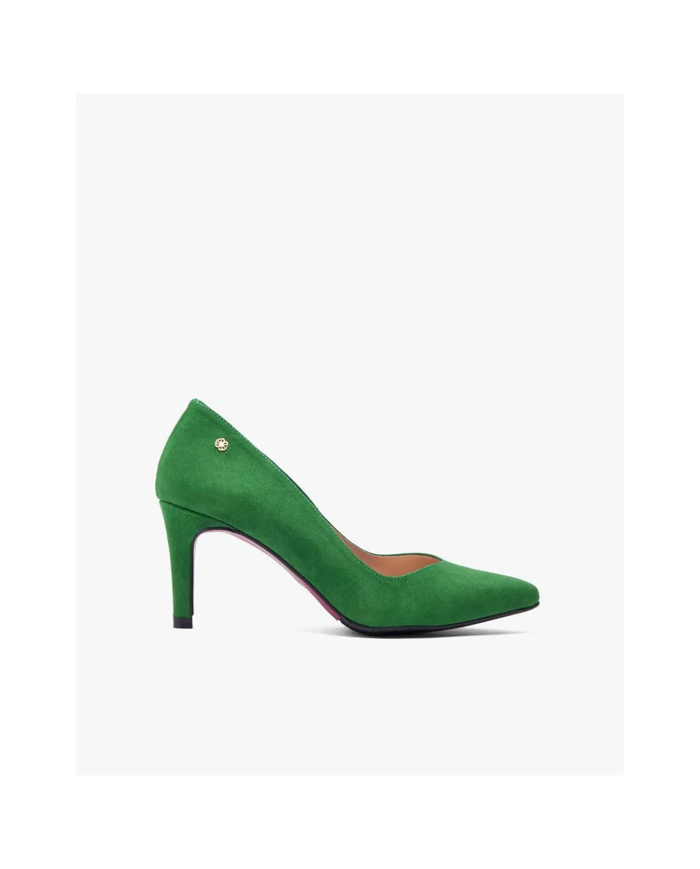 Cuplé Salon Pico Ultrasuede Verde^Mujer Salones & Stilletos