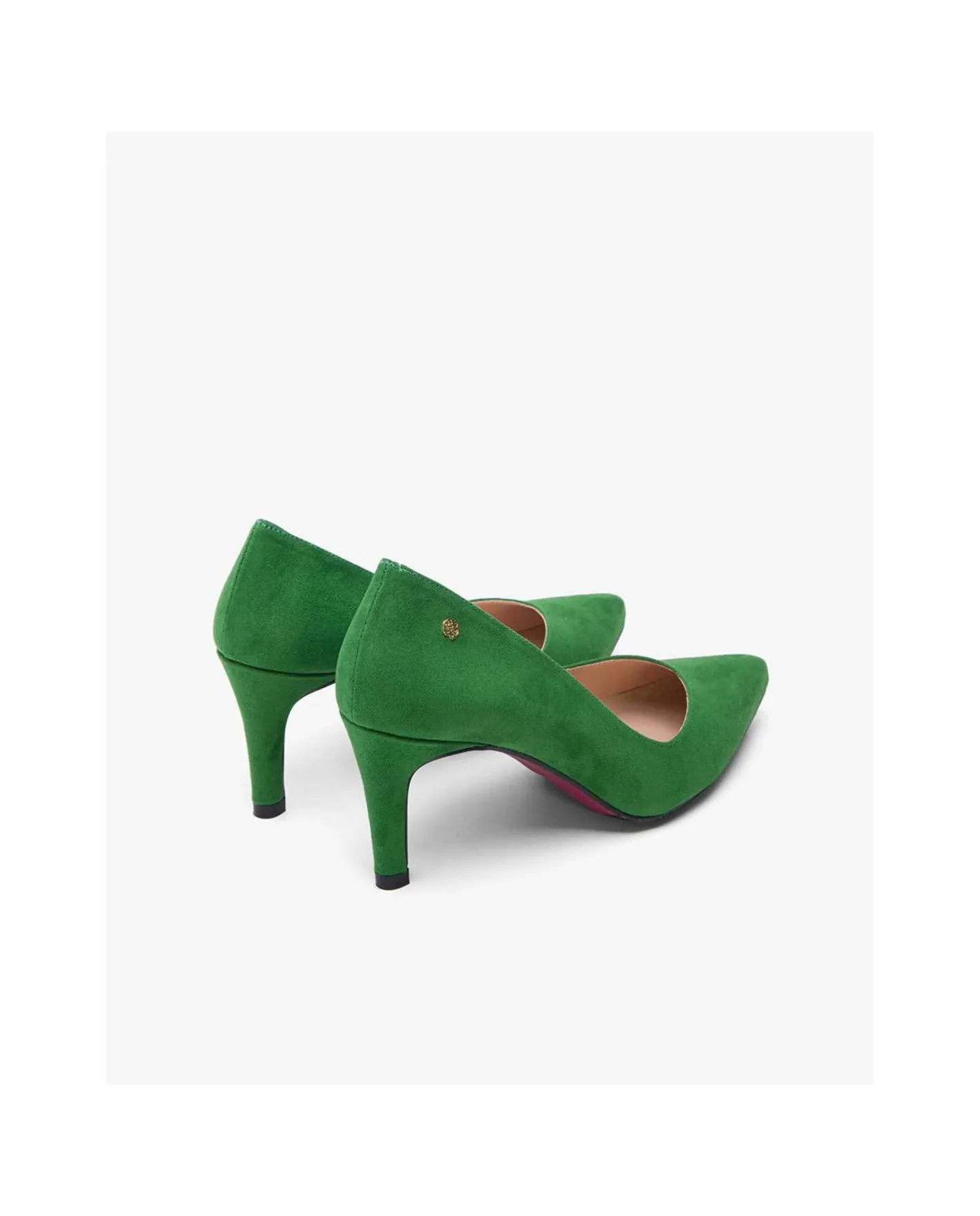 Cuplé Salon Pico Ultrasuede Verde^Mujer Salones & Stilletos