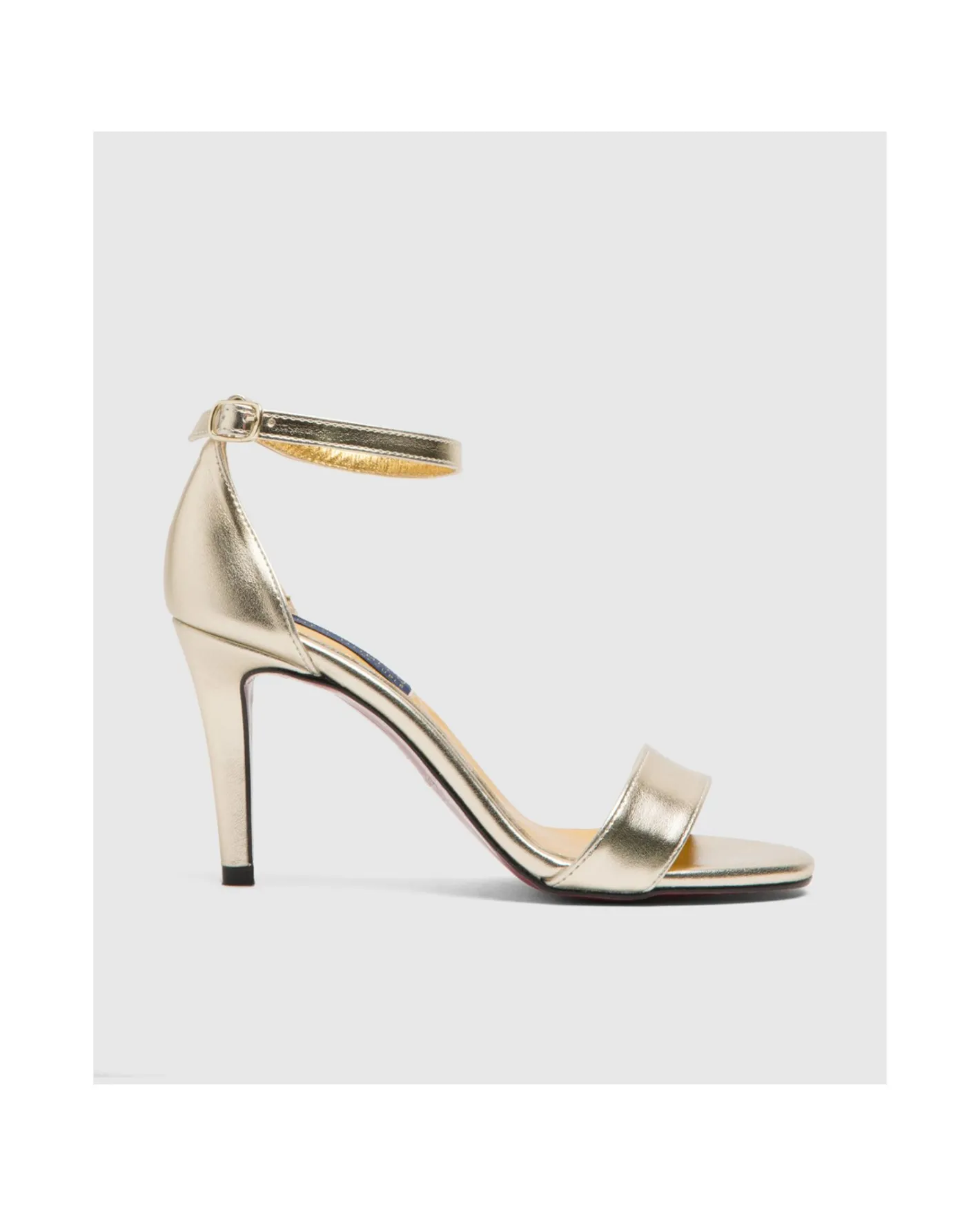 Cuplé Sandalia Almeria Metal Oro^Mujer Zapatos Tacón