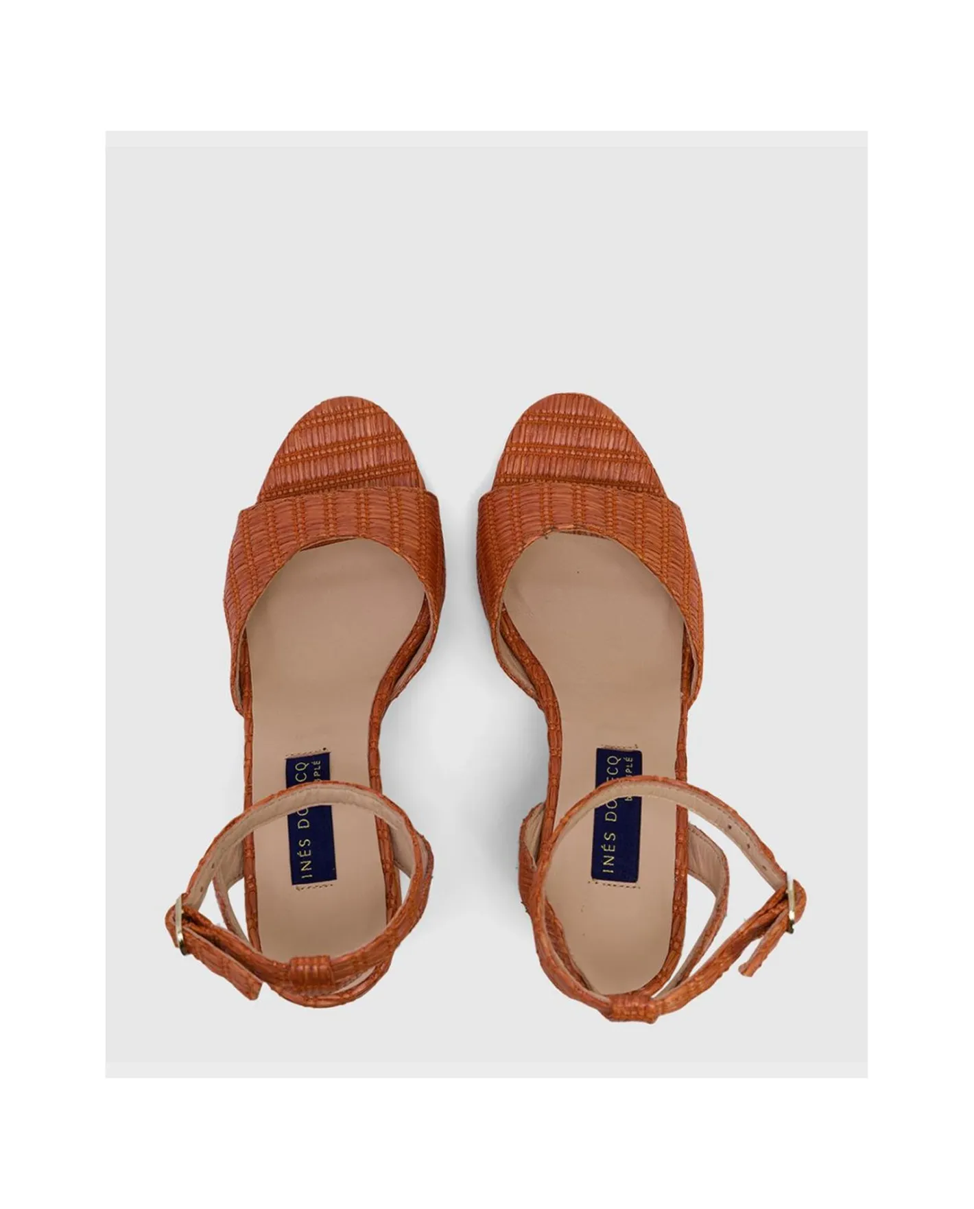 Cuplé Sandalia Almunecar Rafia Naranja^Mujer Zapatos Tacón