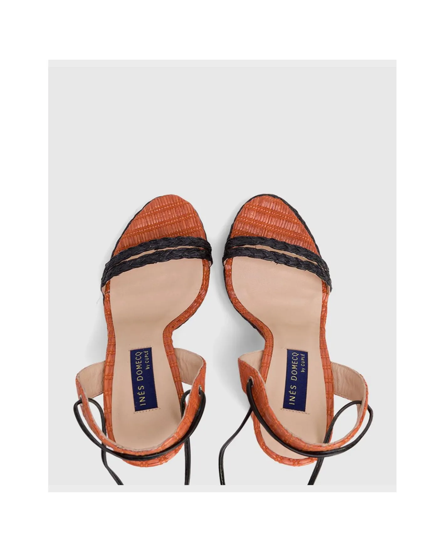 Cuplé Sandalia El Puerto Rafia Naranja^Mujer Zapatos Tacón