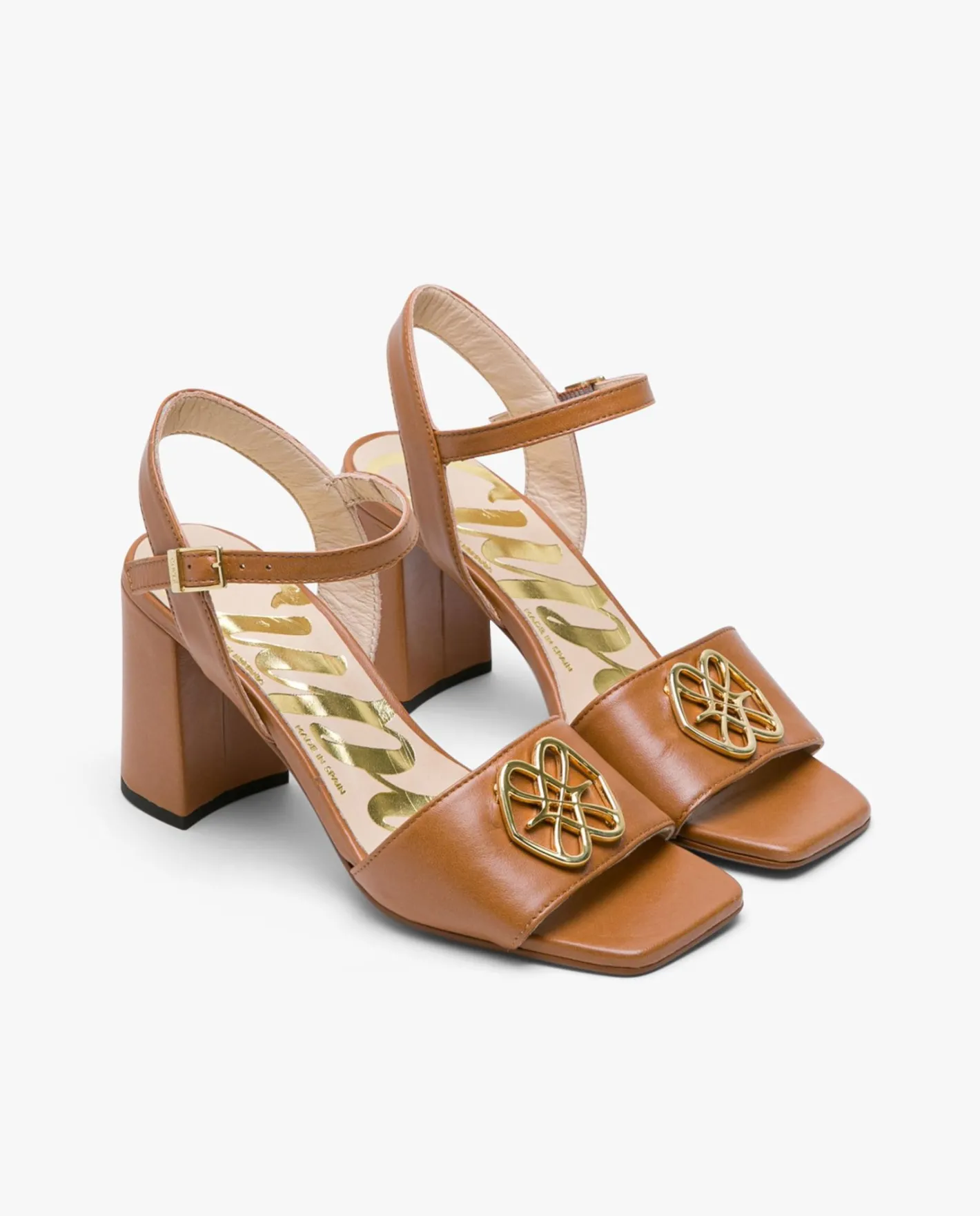 Cuplé Sandalia Logo Piel Cuero^Mujer Sandalias