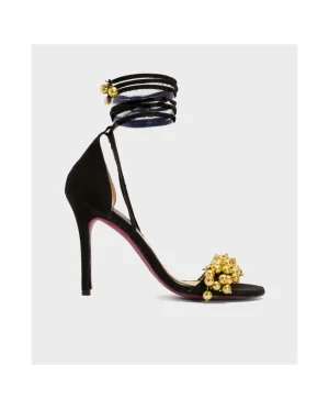Cuplé Sandalia Ronda Tacón Ultrasuede Negro^Mujer Zapatos Tacón