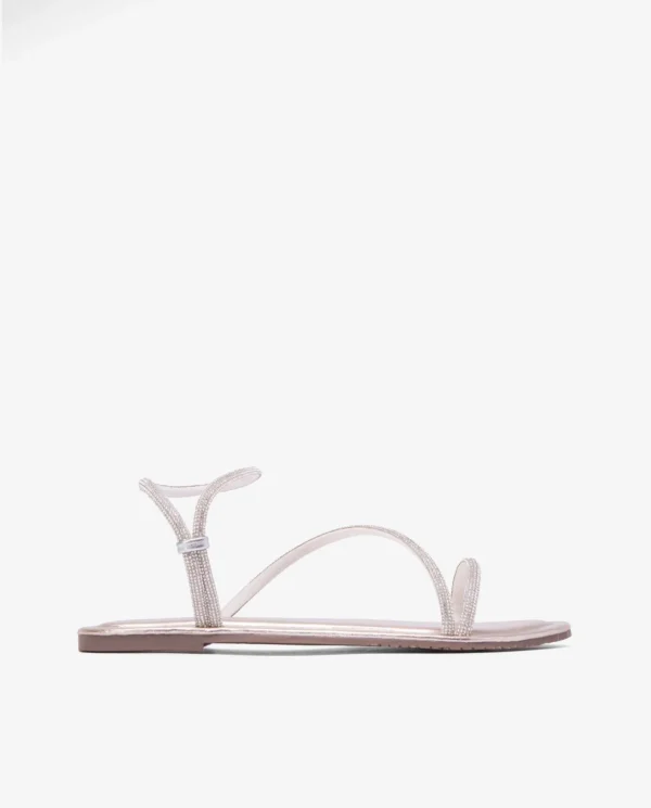 Cuplé Sandalia Strass Cuentas Plata^Mujer Sandalias