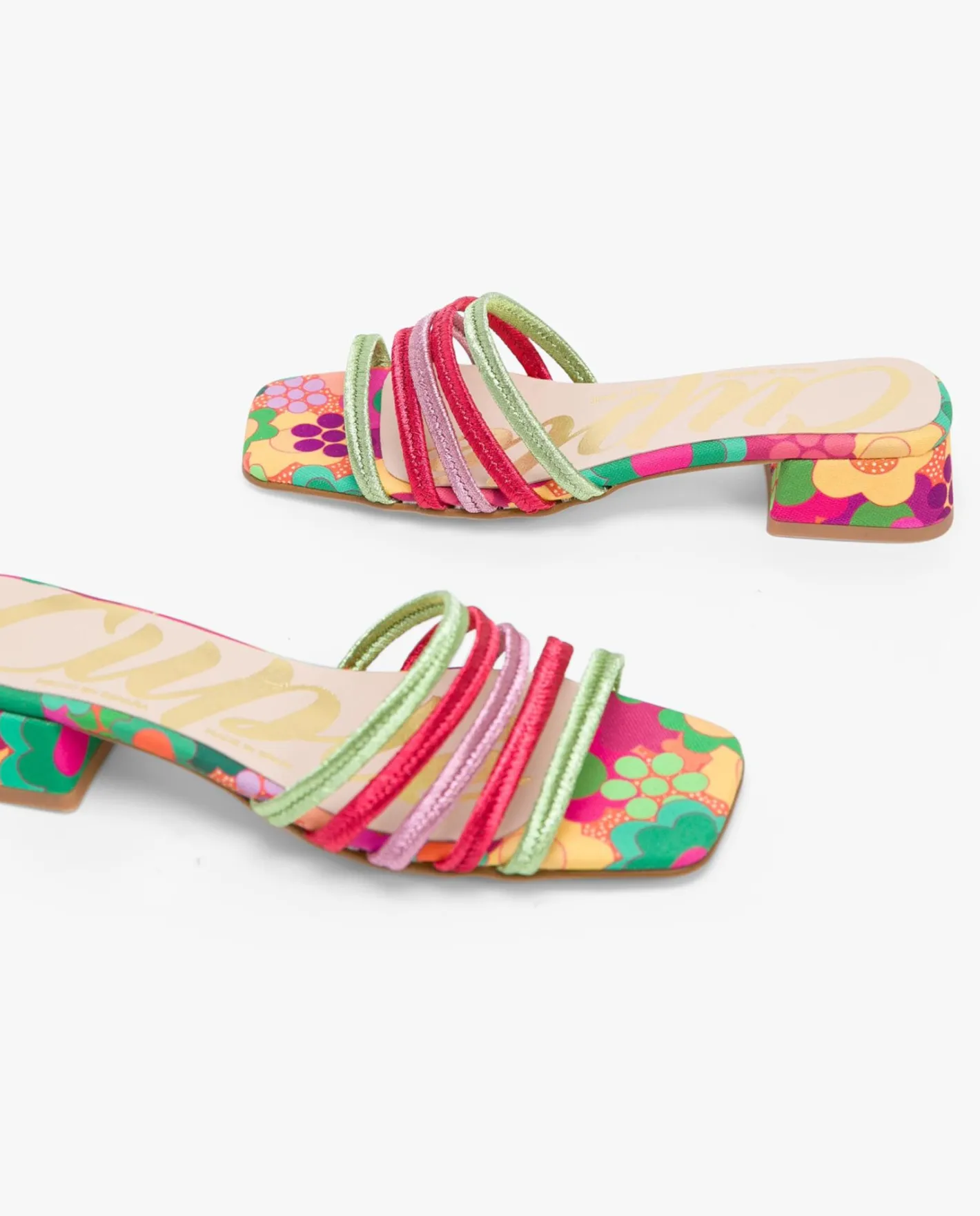 Cuplé Sandalia Tiras Tejido Multicolor^Mujer Sandalias