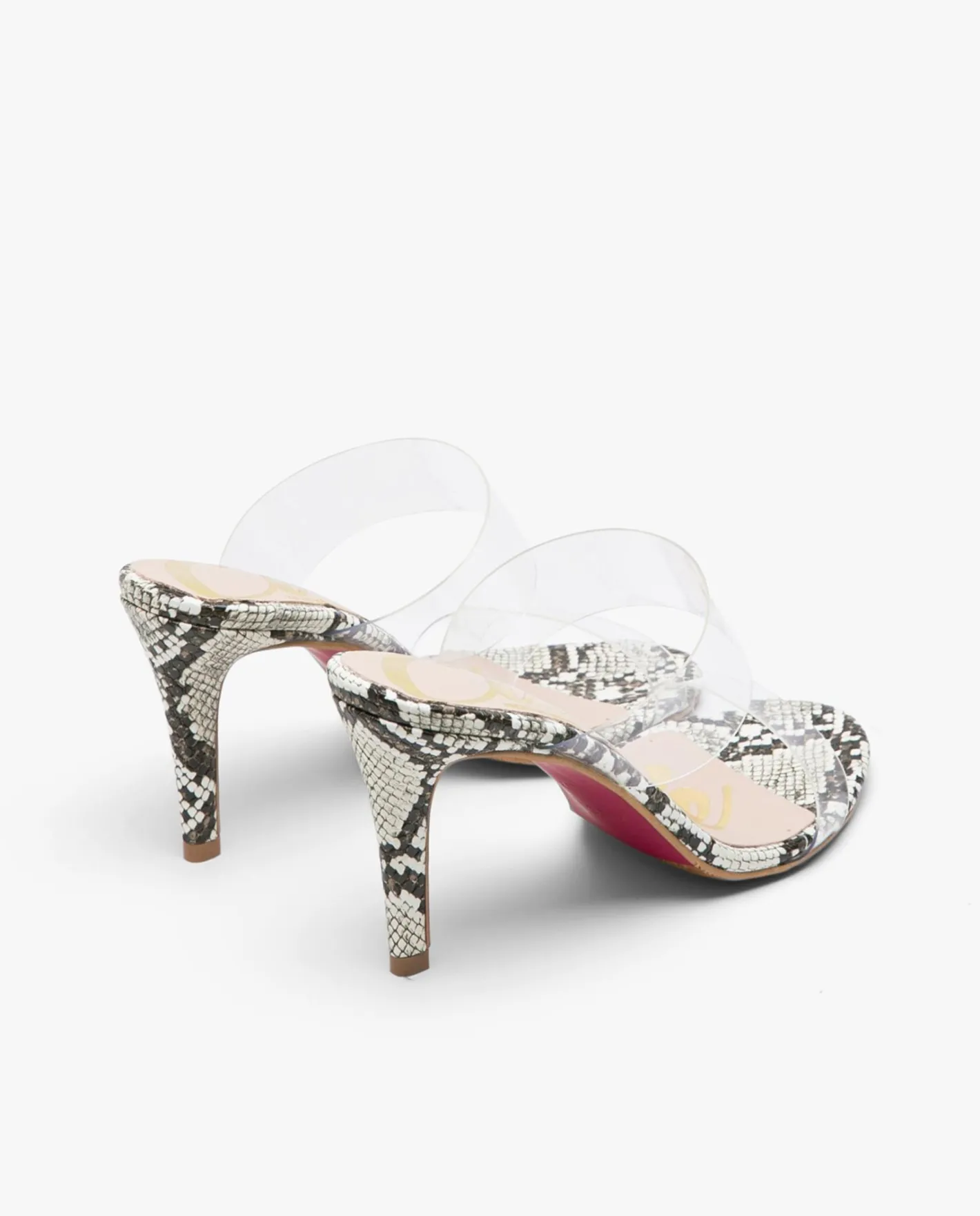 Cuplé Sandalia Vinilo Transparente^Mujer Sandalias