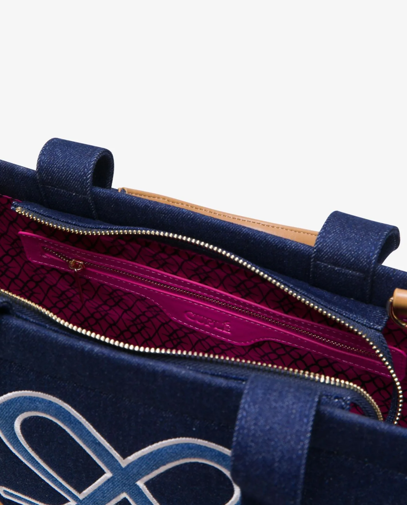 Cuplé Shopper Logo Vaquero Marino^Mujer Shoppers Y Bolsos Hombro