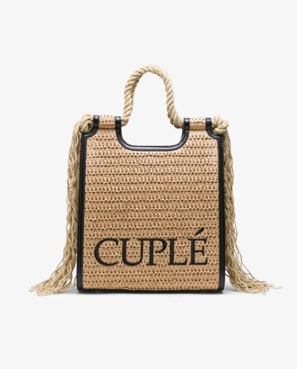 Cuplé Shopper Rafia Beig^Mujer Shoppers Y Bolsos Hombro