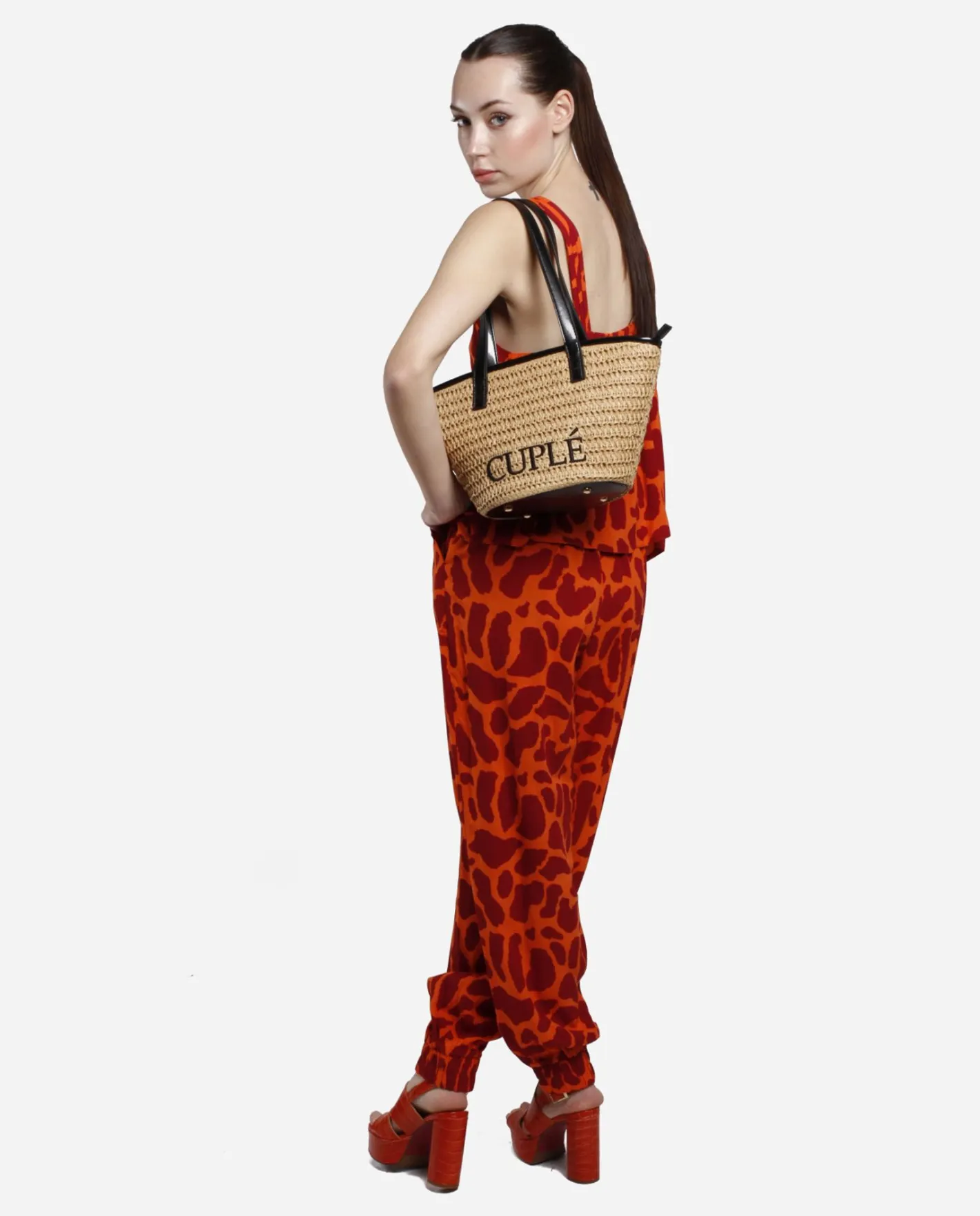 Cuplé Top Botones Crep Estampado Jirafa^Mujer Camisas Y Tops