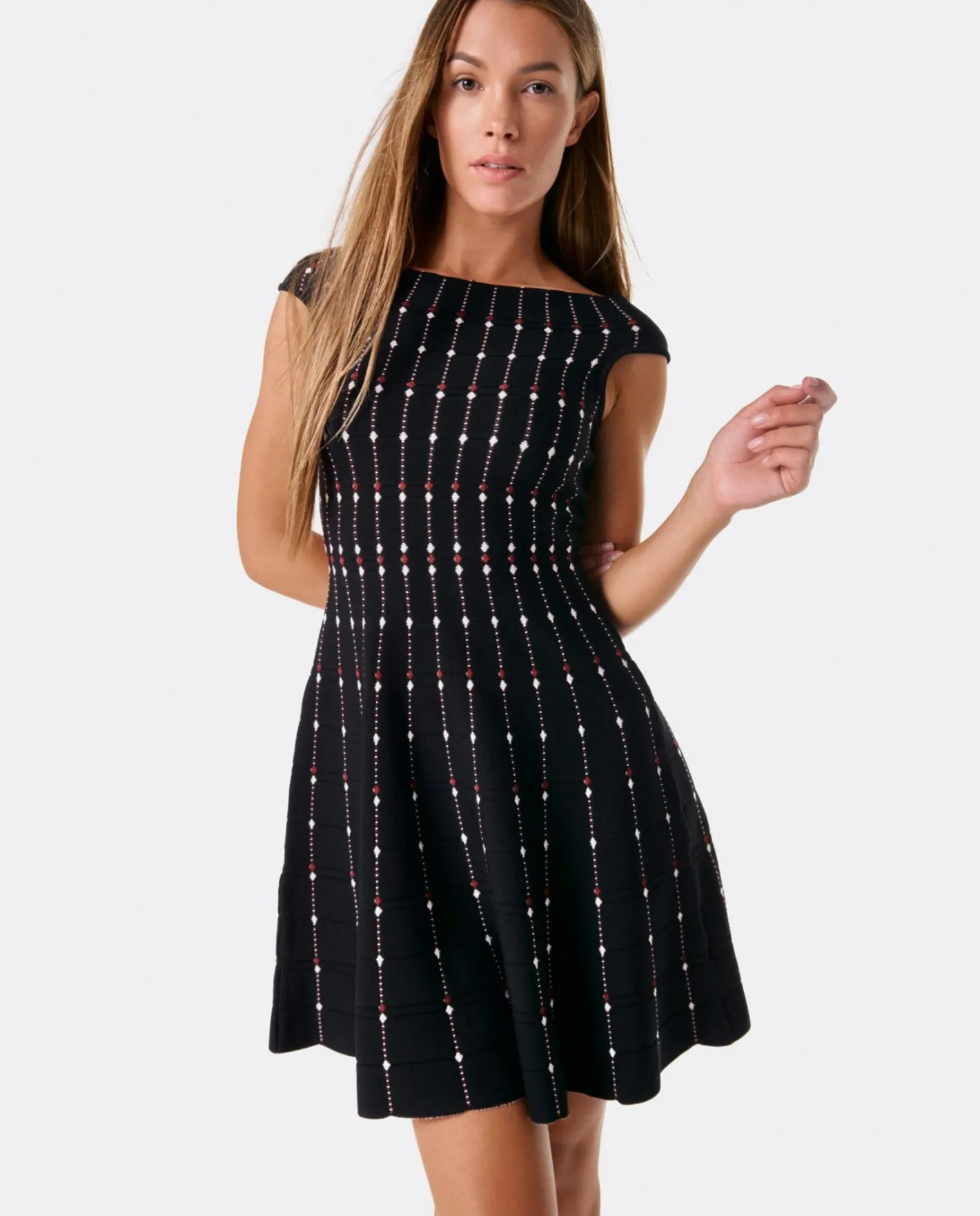 Cuplé Vestido Lady Punto Negro^Mujer Vestidos