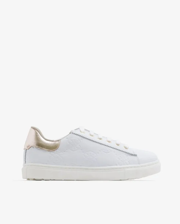Cuplé Zapatillas Piel Logos Blanco^Mujer Deportivas
